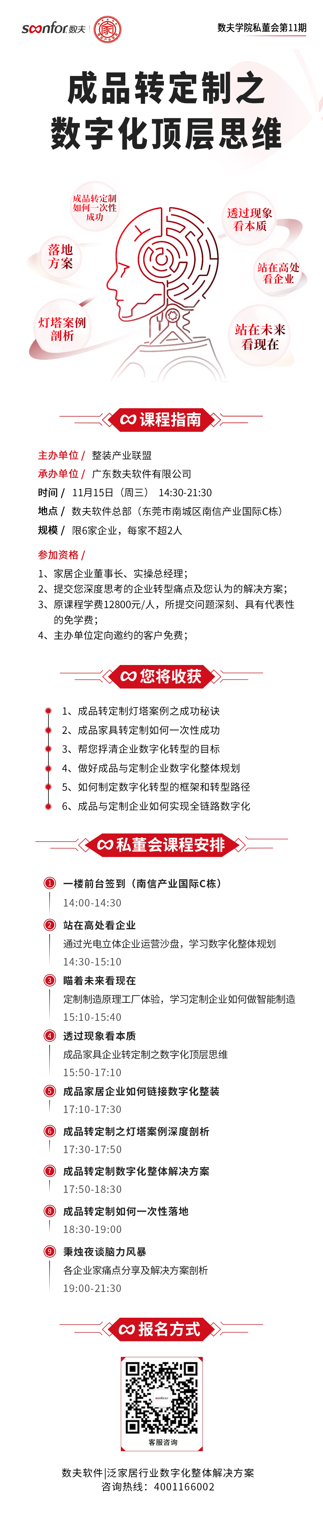 成品轉(zhuǎn)定制專場(chǎng)|數(shù)夫?qū)W院私董會(huì)第11期誠(chéng)邀蒞臨！