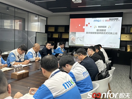 熱烈祝賀！聯洋新材-數夫智能智造項目正式切換上線